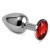 LoveToy Rosebud Classic Metal Plug S - маленькая металлическая анальная пробка с кристаллом, 6.8х3 см (красный) LoveToy Rosebud Classic Metal Plug S - маленькая металлическая анальная пробка с кристаллом, 6.8х3 см (красный)