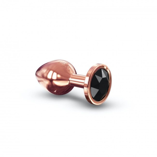Dorcel Diamond Plug M металлическая анальная пробка с кристаллом, 8.3х3.4 см (чёрный)