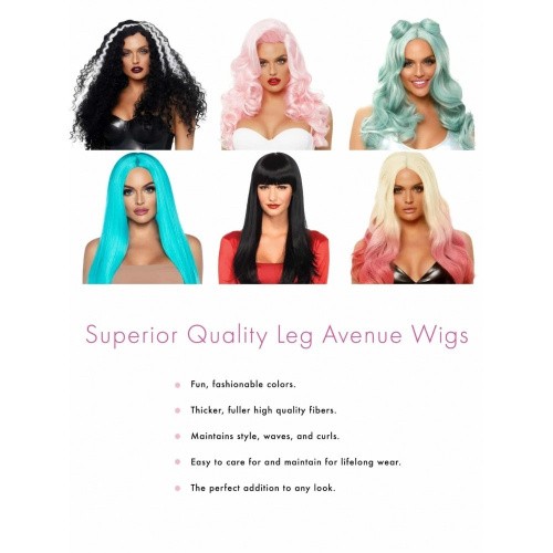 Leg Avenue-Allure Multi Color Wig Grey/Red - Двоколірна перука, сіро-червона - купити в Києві, Україні