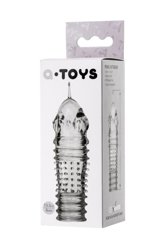 Toyfa A-Toys - Насадка на член, 15.3 см