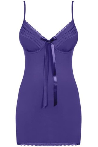 Комплект Obsessive Blackardi chemise  (S/M) синий