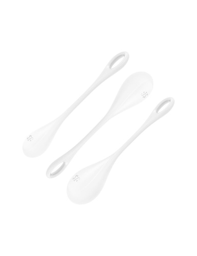 Satisfyer Yoni Power 1 набор йони бусин, диаметр 2-2,5-3 см (белый)