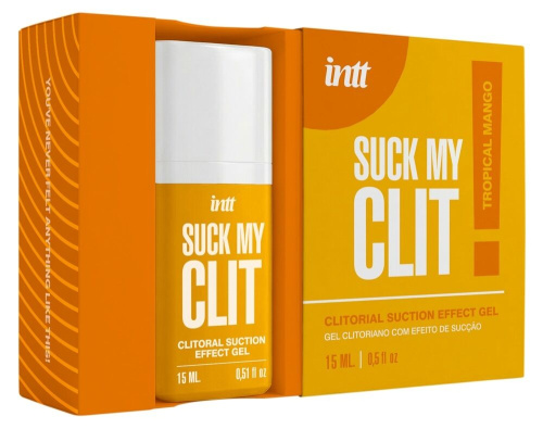 Смоктайзер (гель с эффектом посасывания) для клитора Intt Suck My Clit Tropical Mango, 15 мл