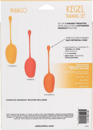 Kegel Training Set Mango - Набор вагинальных шариков