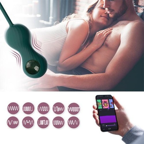 Magic Motion – Crystal Duo Smart Kegel Vibrator - Смарт-тренажер Кегеля (бирюзовый)
