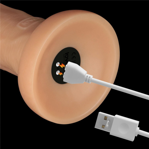 Реалистичный вибратор LoveToy Vibrating Power Basics Cock, 26,2 см