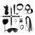 Art of Sex - Spikes BDSM Set Leather - Набор BDSM из 10 предметов, натуральная кожа