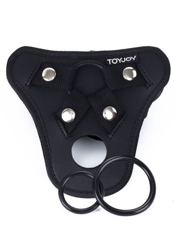 Toy Joy Strap-On Pleasure Harness - Трусики для страпона, (черный)