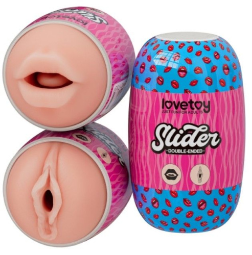 Двухсторонний мастурбатор LoveToy Slider Double-Ended Masturbator
