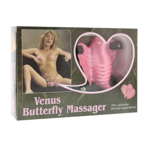 Seven Creations Venus Butterfly  - Вибро-бабочка для клитора на ремешках, 10х8.5 см