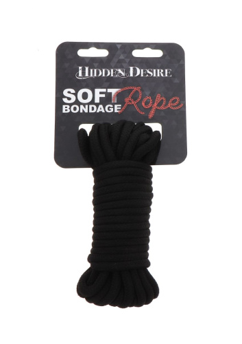 Hidden Desire Bondage Rope 10 meter - веревка для связывания, 10 м (черная)