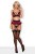 Obsessive 845-SEG-5 set - эротический комплект с кружевом и поясом для чулок, S/M (вишневый) Obsessive 845-SEG-5 set - эротический комплект с кружевом и поясом для чулок, S/M (вишневый)
