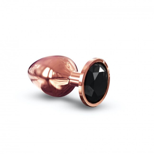 Dorcel Diamond Plug L металлическая анальная пробка с кристаллом, 9.5х4.1 см (чёрный)
