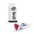 B-Series Jewellery Silver Heart PLUG Red - Анальна пробка с кристаллом, 7х2.7 см (красный) B-Series Jewellery Silver Heart PLUG Red - Анальна пробка с кристаллом, 7х2.7 см (красный)