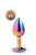 Gleaming Love Multicolour Plug - Металлическая анальная пробка с кристаллом, 9,5х4,3 см (радужный) Gleaming Love Multicolour Plug - Металлическая анальная пробка с кристаллом, 9,5х4,3 см (радужный)