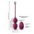 Dorcel Love Balls - Вагинальные шарики с вибрацией, 3.5 см (слива)
