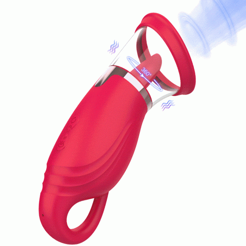 Вакуумный стимулятор с язычком Erospace Sweet Play Licking Tongue Suction Vibrator A18