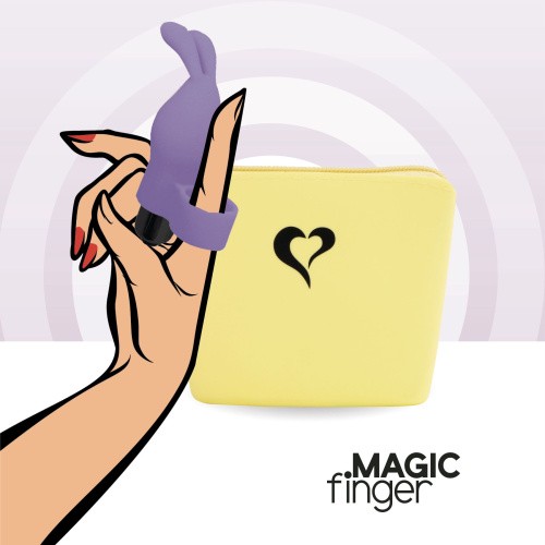 FeelzToys Magic Finger Vibrator - Вибратор на палец, 10х3 см (фиолетовый)