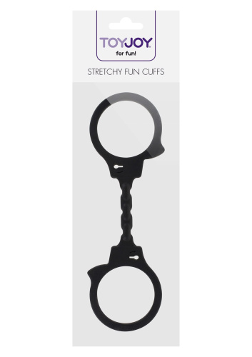 TOYJOY Stretchy Fun Cuffs - Эластические наручники, 25 см (черный)