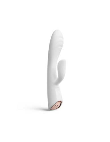 Dorcel Flexi Rabbit -  гибкий вибратор-кролик с нагревом, 21,2 см (белый)