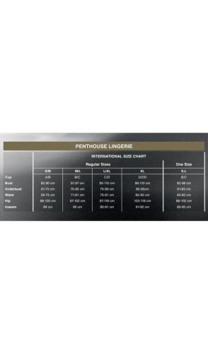 Penthouse Love on Fire Black - Платье в пол с люрексовой ниткой и стрингами, M/L