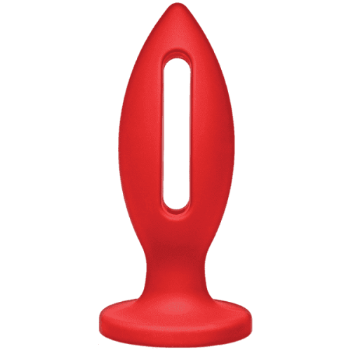 Doc Johnson Kink Lube Luge Premium Silicone Plug 6" - силиконовая анальная пробка, 14х5 см (красный)