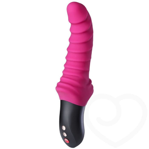 Fun Factory Stronic Drei - мощный ребристый пульсатор, 23.7х4.4 см (розовый)