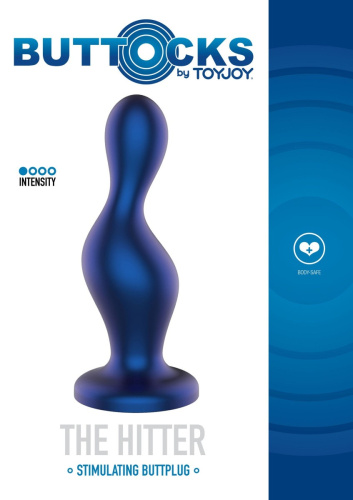 TOYJOY The Hitter Buttplug - Анальная пробка, 13 см (синий)