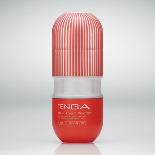 Tenga Air Cushion Cup - Мастурбатор с воздушными камерами, 16.5х4,5 см (белый)
