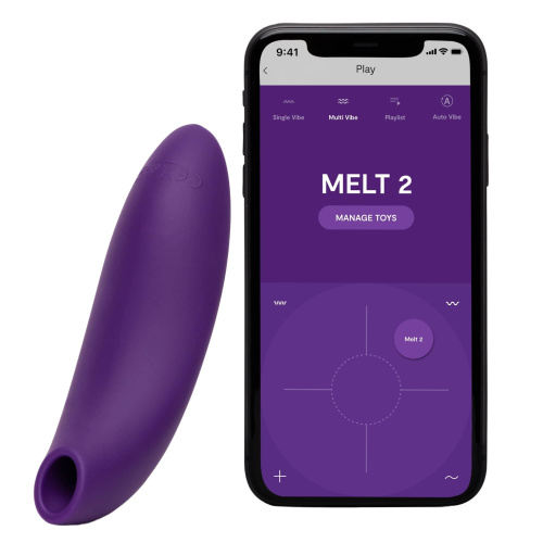 Вакуумный стимулятор клитора со смарт управлением We-Vibe Melt 2
