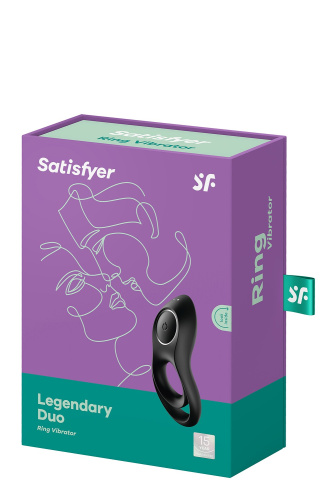 Satisfyer Legendary Duo Ерекційне кільце з вібрацією, 11х3 см - купити в Києві, Україні