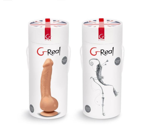 Gvibe Greal - неймовірно реалістичний вібратор з Bioskin, 15х3.7 см - купити в Києві, Україні