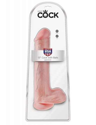 Фаллоимитатор King Cock 13Inch With Balls, 33х7 см