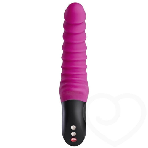 Fun Factory Stronic Drei - мощный ребристый пульсатор, 23.7х4.4 см (розовый)