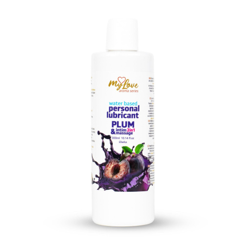 2в1 лубрикант и массажный гель - MyLove Aroma Series Intim&Massage Plum, 300 мл