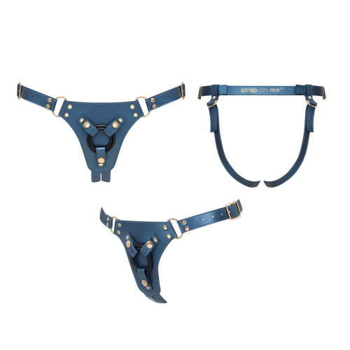 Трусики для страпона Strap-On-Me Harness Generous Blue, One Size