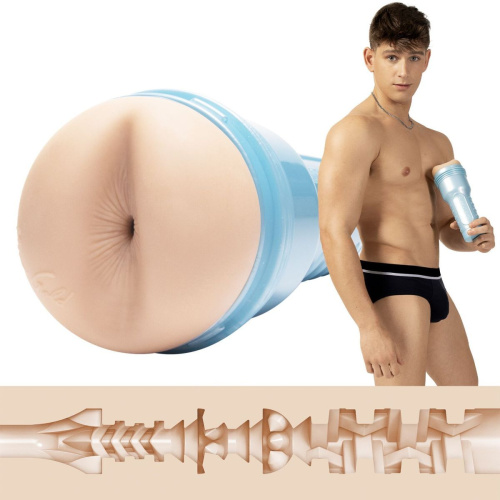 Fleshlight Fleshjack Boys: Reno Gold Golden Boy - мастурбатор анус зліпок Рено Голда, 25 см (тілесний) - купити в Києві, Україні