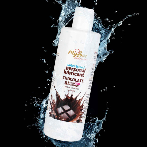 2в1 лубрикант и массажный гель - MyLove Aroma Series Intim&Massage Chocolate, 300 мл