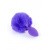 Jewellery Silicon PLUG Bunny Tail Purple - Анальна пробка з хвостом, 6,5х2,7 см (фіолетовий) - купити в Києві, Україні