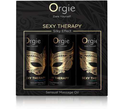 Orgie - SEXY THERAPY - Набор массажного масла с ароматами-афродизиаками, 3х30 мл