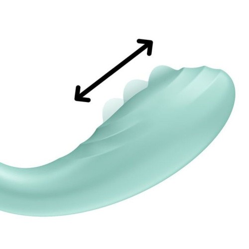 Satisfyer Rrrolling Pleasure - Вибратор для точки G, 22х4 см (мятный)