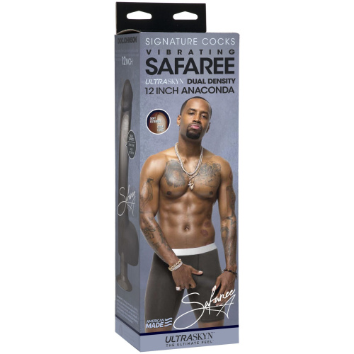 Реалистичный вибратор Doc Johnson Safaree Samuels, 29,8 см