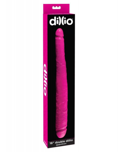 Pipedream Double Dillio 16 Inch двухсторонний фаллоимитатор, 40,6х4,3 см (пурпурный)