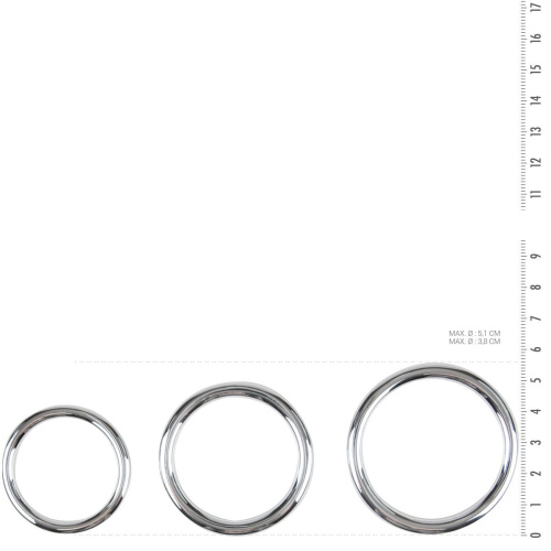 Набір ерекційних кілець Sinner Gear Unbendable – Cock/Ball Ring & Glans Ring Set - купити в Україні | Секс шоп SEX-SHOP.ua