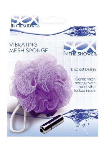 Sport Sheets Sits VIibrating Mesh Sponge - Мочалка для душа с вибрацией