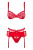 Obsessive Heartina set - эротический комплект бюстгальтер, стринги и пояс для чулок, L/XL (красный) Obsessive Heartina set - эротический комплект бюстгальтер, стринги и пояс для чулок, L/XL (красный)