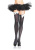 Leg Avenue Nylon Thigh Highs With Bow - чулки с бантиком (белый с голубым) Leg Avenue Nylon Thigh Highs With Bow - чулки с бантиком (белый с голубым)