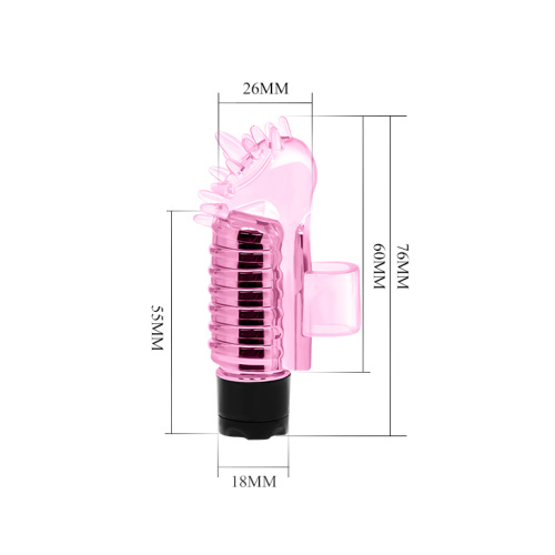 LyBaile Finger Vibrator Pink - Насадка на палец, 7.6х2.6 см (розовый)
