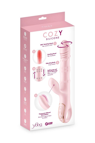 Вібратор-кролик 5в1 Yoba Cozy - купити в Україні | Секс шоп SEX-SHOP.ua