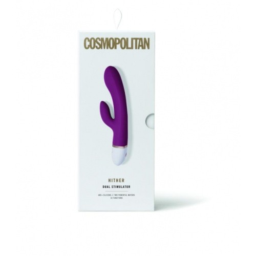 Cosmopolitan Hither Rabbit Vibrator - вибратор кролик, 21х3.6 см (фиолетовый)